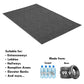 Guardian Floor Protection Egdfb030504 Ecoguard Diamond Indoor Wiper Floor Mat, Recycled Plactic And Rubber, 3'' Length, 5' Width