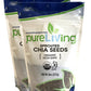 Pure Living - Organic Sprouted Chia Seeds, 2 Packs - 8 Ounce Each