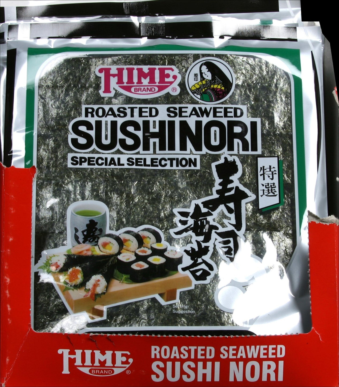 J-BASKET Seaweed Sushi Nori, 10 Sheets, Net. Wt.,1 Ounce (Pack of 1)