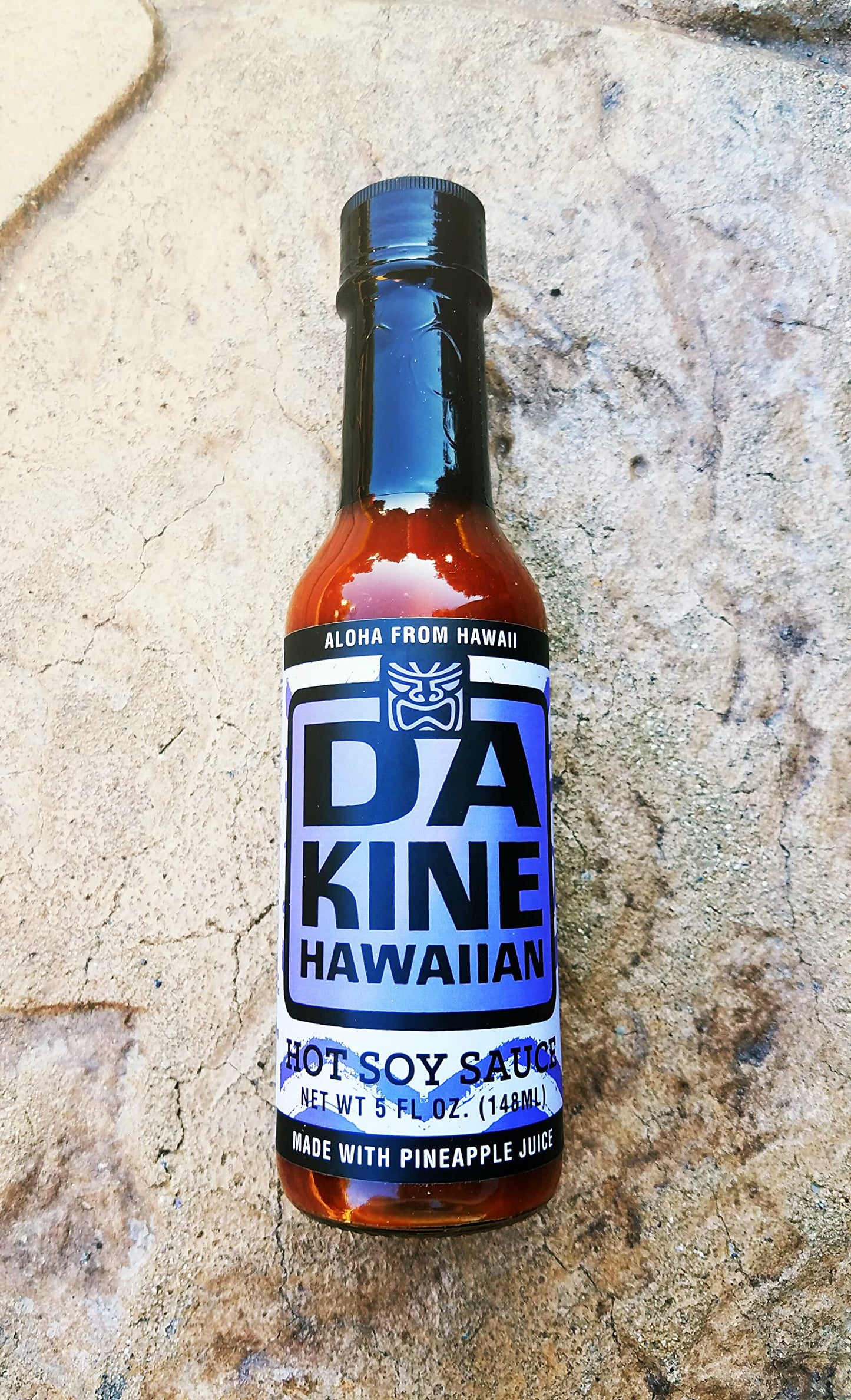 Da Kine Hawaiian Hot Soy Sauce, Vegan Gourmet Sauce, Pineapple Flavor, 5 fl oz