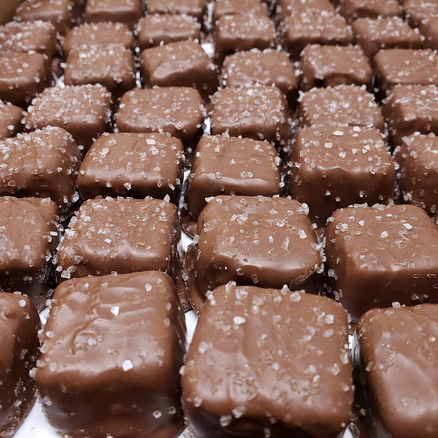 Candy Retailer Milk Chocolate Sea Salt Caramels, 1lb Bag