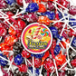 Tootsie Roll Pops - Candy Fruit Flavors with Chocolate Tootsie Roll Center - 1 Pound Bulk Bag - Assorted Individually Wrapped Tootsie Pops Lollipops Holiday Candy (Approx 22 Count)