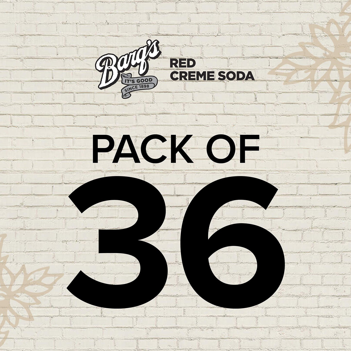 Barqs Red Creme Soda Soft Drink, 12 Fl Oz, 36 Pack, Refreshing Red Flavor