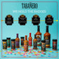 Taba?ro Mini Hot Sauce Gift Set, 4 Pack, Kit Includes Original, Extra Hot, Spicy Agave, Curry Habanero, 1.7 oz Mini Glass Bottle