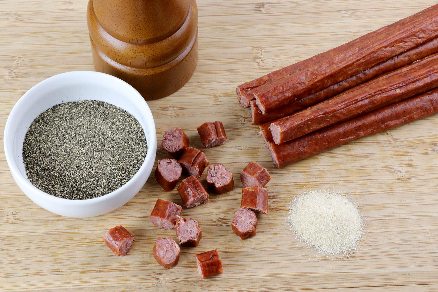 Wenzels Farm Beef Sticks - High Protein, Low Carb, Gluten Free - 16 Sticks (8 Packs of 2) - Made in the USA Snack Sticks