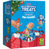 Rice Krispies Treats Mini Marshmallow Cereal Bars, Holiday Snacks, Snack Bars, Original with Holiday Sprinkles, 12.4oz Box (32 B