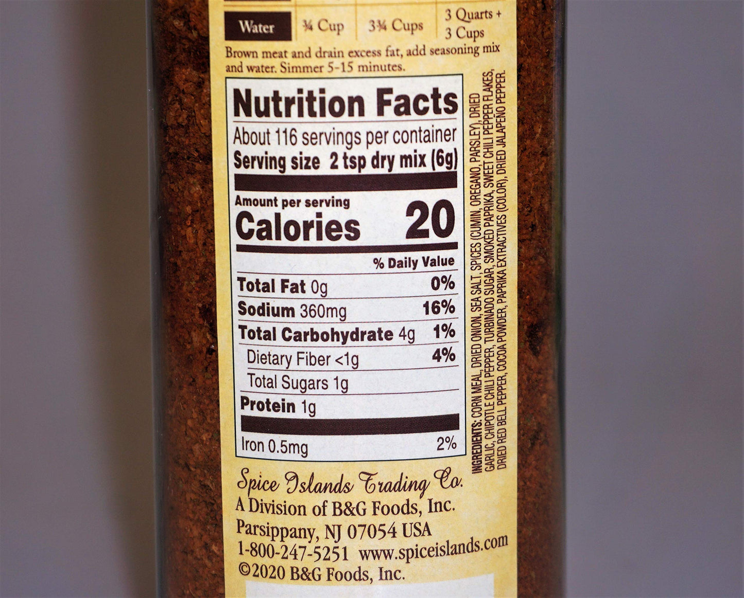 Spice Islands Premium Taco Seasoning, 24.5 Ounce