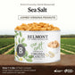 Belmont Peanuts Gourmet Sea-Salted Virginia Peanuts, 25 oz (2 Pack) - Only 3 Simple Ingredients, No Preservatives, 7g Protein -