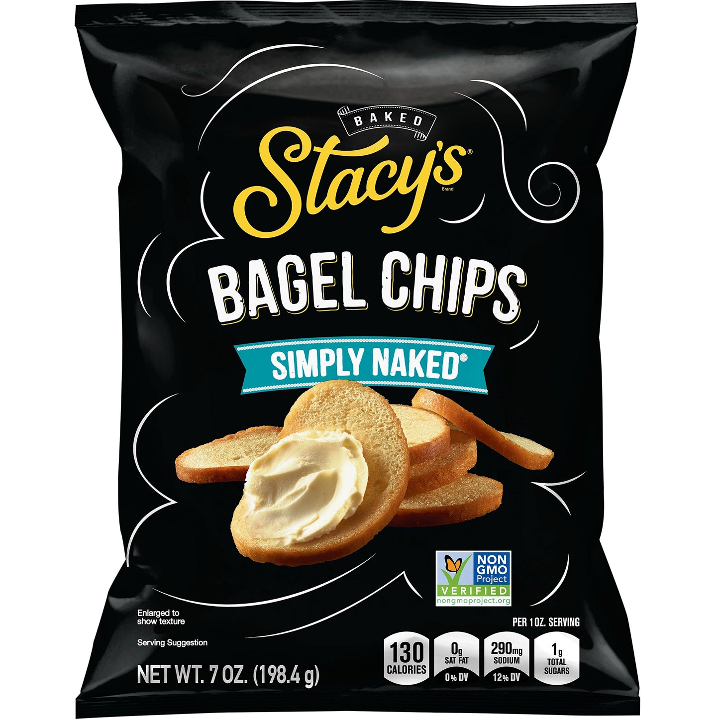 Stacys Simply Naked Bagel Chips, 7 oz Bag