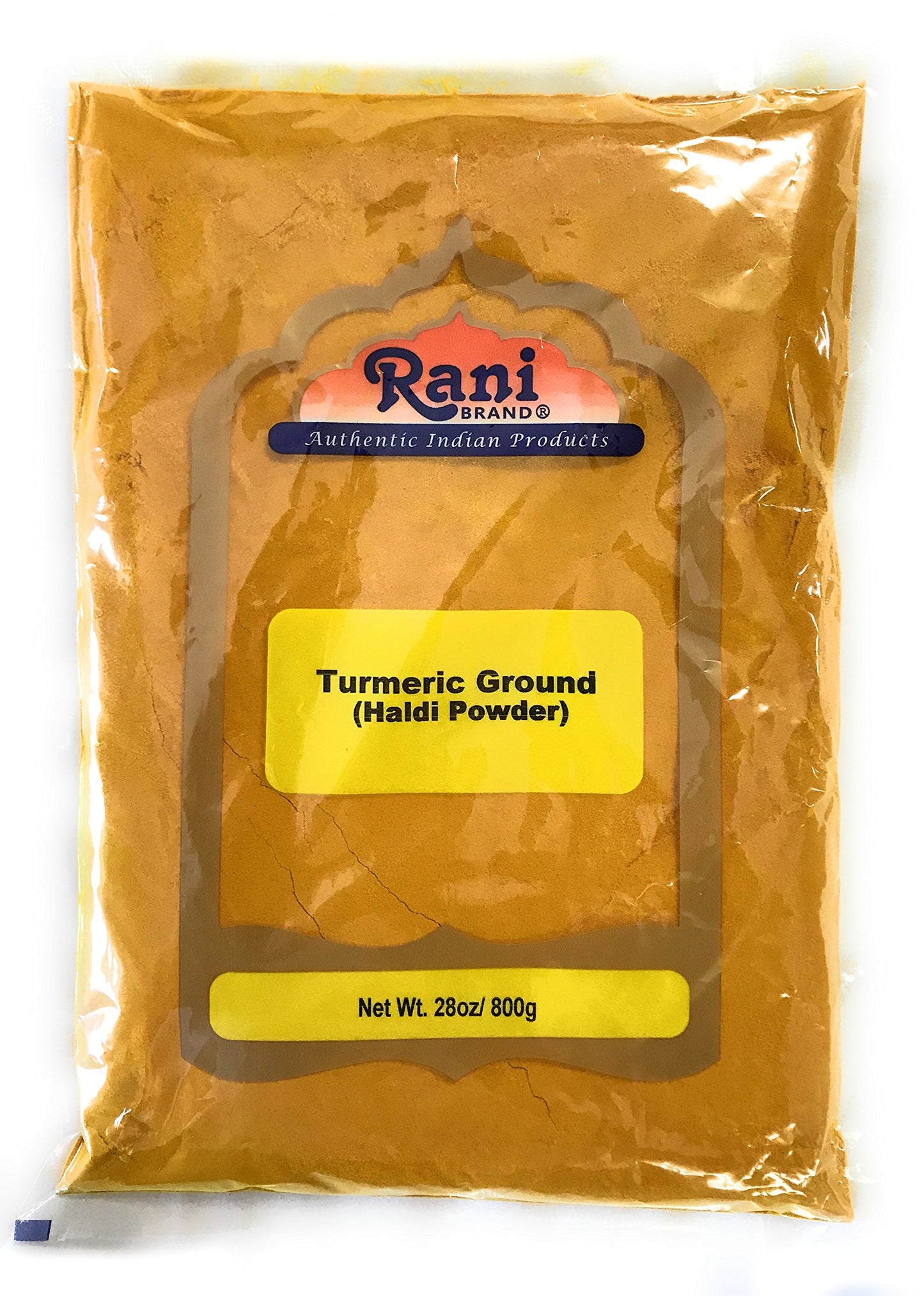 Rani Turmeric (Haldi) Root Powder Spice, (High Curcumin Content) 28Oz (800G) All Natural 100 Pure, Salt Free Vegan Gluten Friend