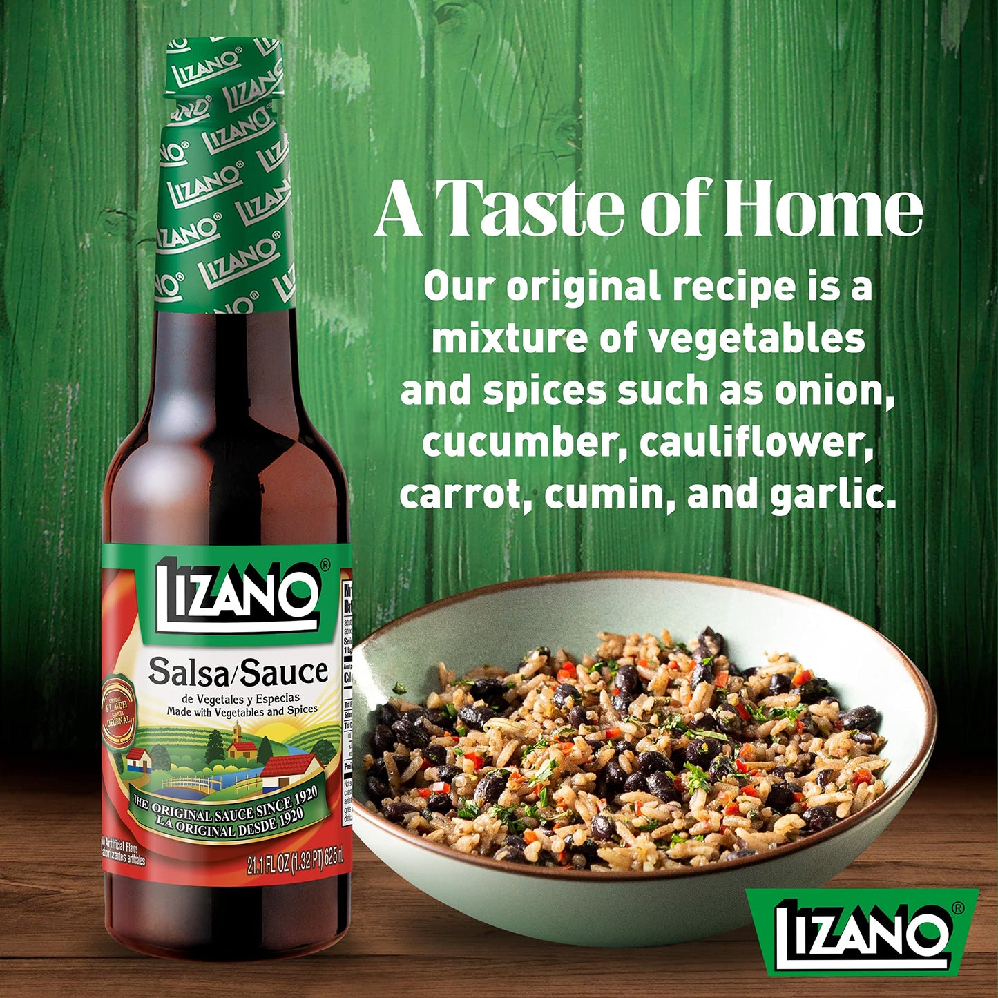Lizano Salsa Sauce With Vegetables and Spices, 21.13oz (Pack of 12)