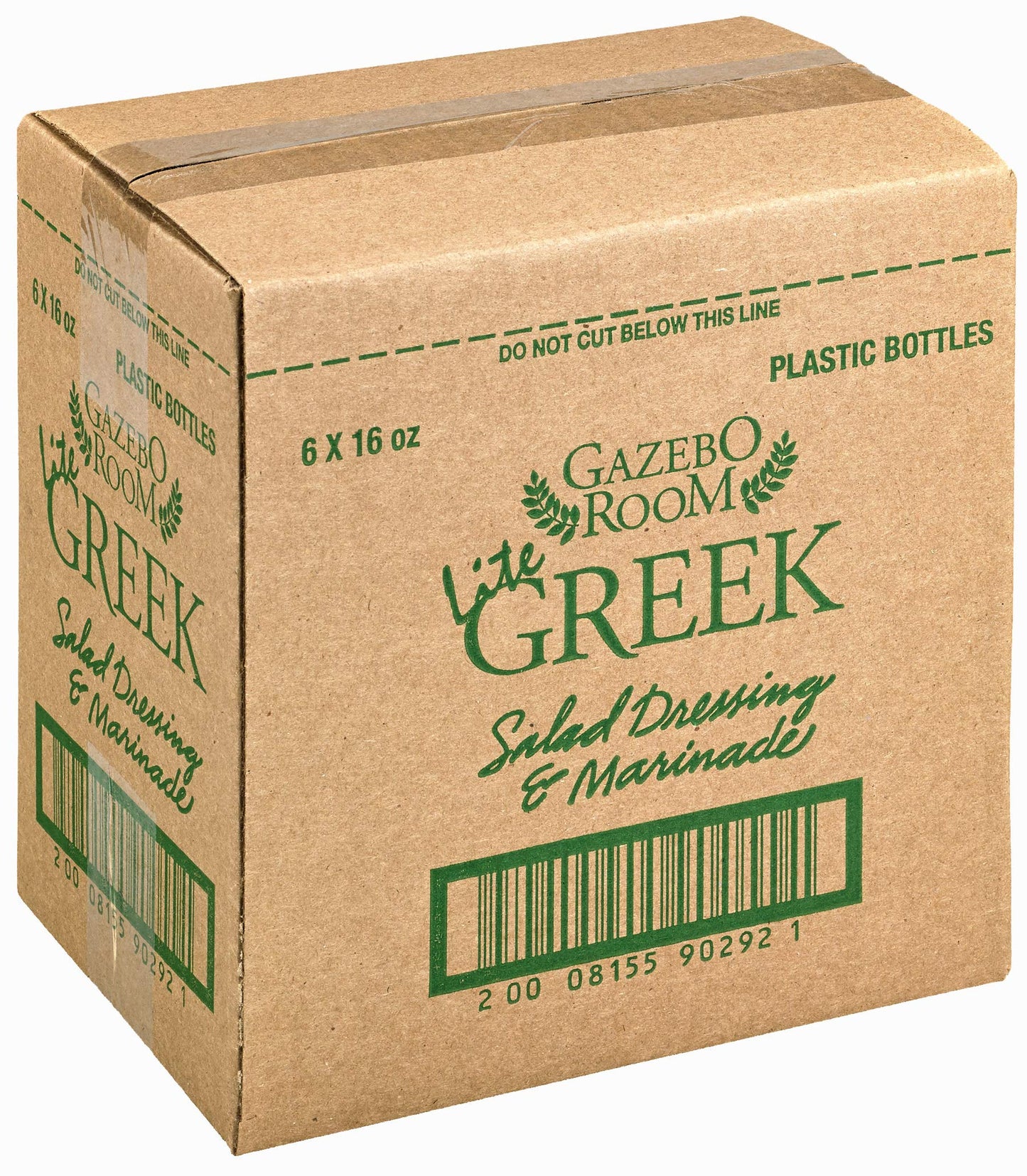 Gazebo Room Lite Greek Salad Dressing And Marinade 16 Oz (6 Pack)