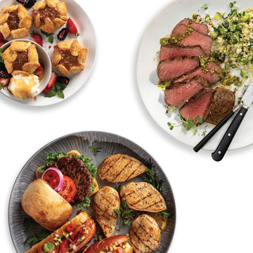 Omaha Steaks Ultimate Gift Package - Butchers Cut Filet Mignons  Top Sirloins  Chicken Breasts  Burgers  Gourmet Franks  Fries  Desserts & Seasoning - enhanced Meat & Meal Gift Box