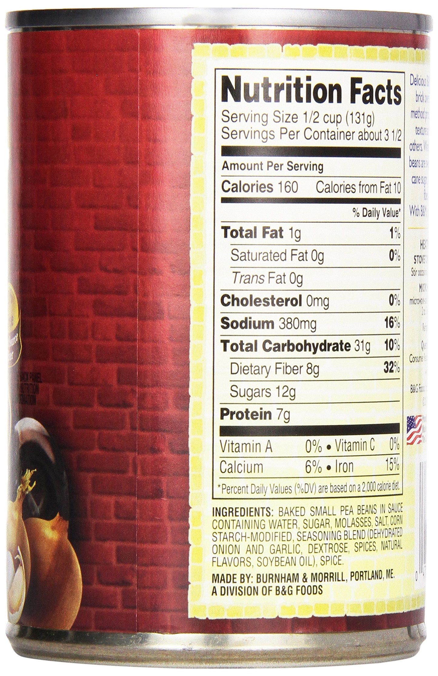 B&M Baked Beans, Vegetarian, 16 Ounce (Pack of 12)