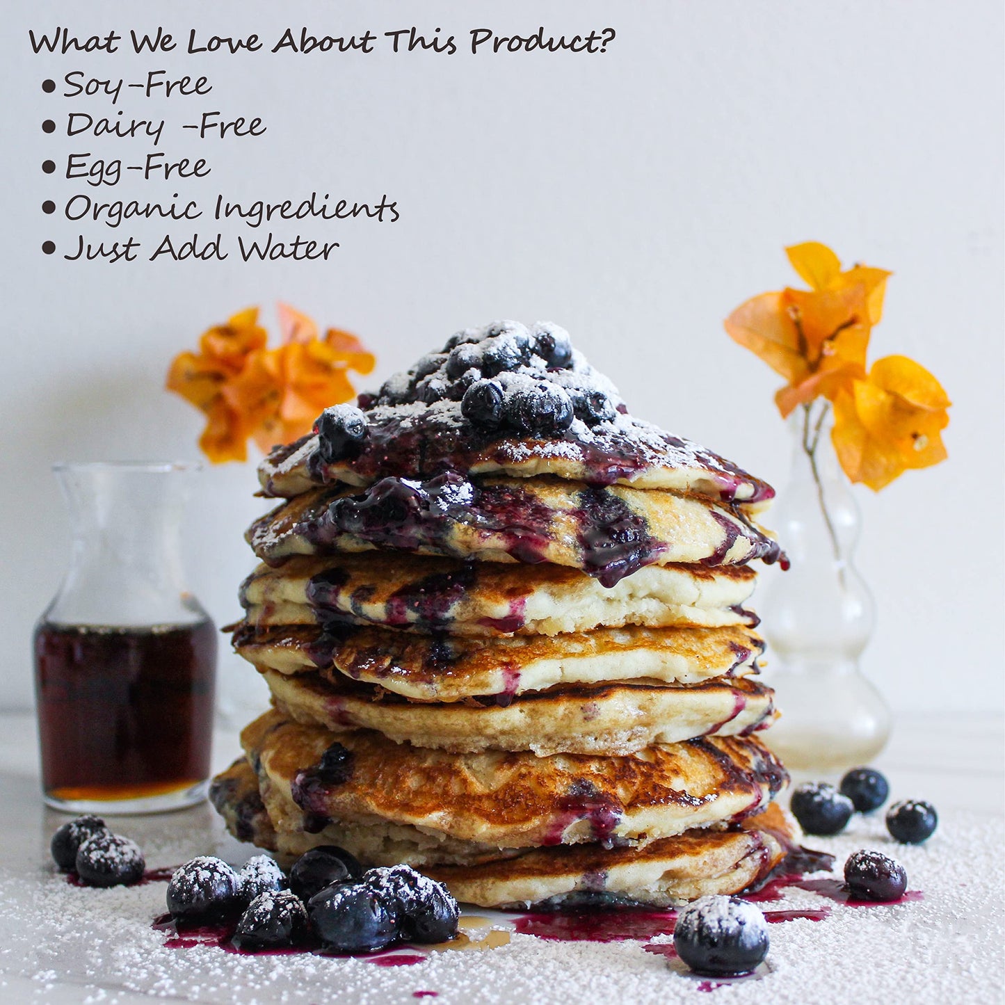 Its Really Vegan Pancake & Waffle Mix | Dairy Free, Egg Free, and Soy Free Mix Pancake Waffle | Serving Size 1/3 Cup Mix (40g)