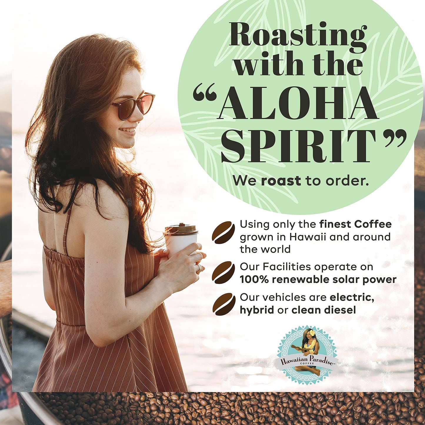 Hawaiian Paradise Coffee Decaf Dark Roast - 18 Single Serve Cups - Compatible with Keurig K-Cup malt-inspired