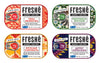 Fresh   Gourmet Canned Tuna Variety Pack (4 Pack) Healthy High-Protein Skipjack Fish & Ready-to-Eat Meal - All-Natural, Non-GMO,