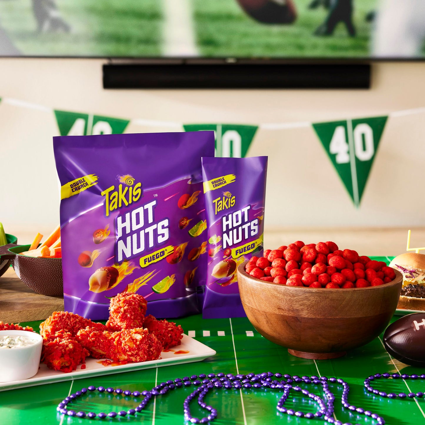 Takis Fuego Hot Nuts, Extreme Spicy Double-Crunch Peanuts, 15.02 oz Resealable Bag, Hot Chili Pepper & Lime Flavored