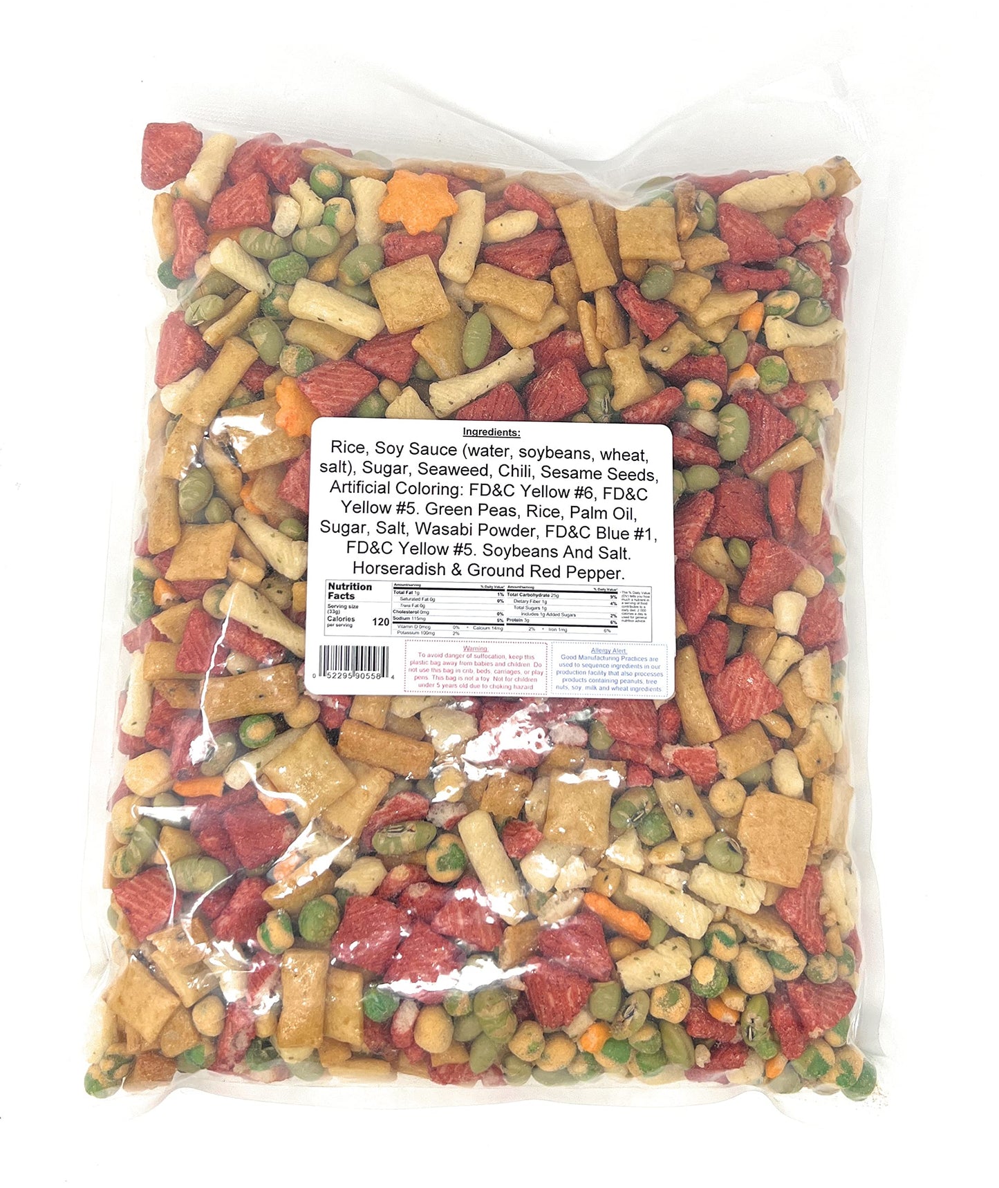YANKEETRADERS Oriental Wasabi Bang Bang Snack Mix - 2 Pounds
