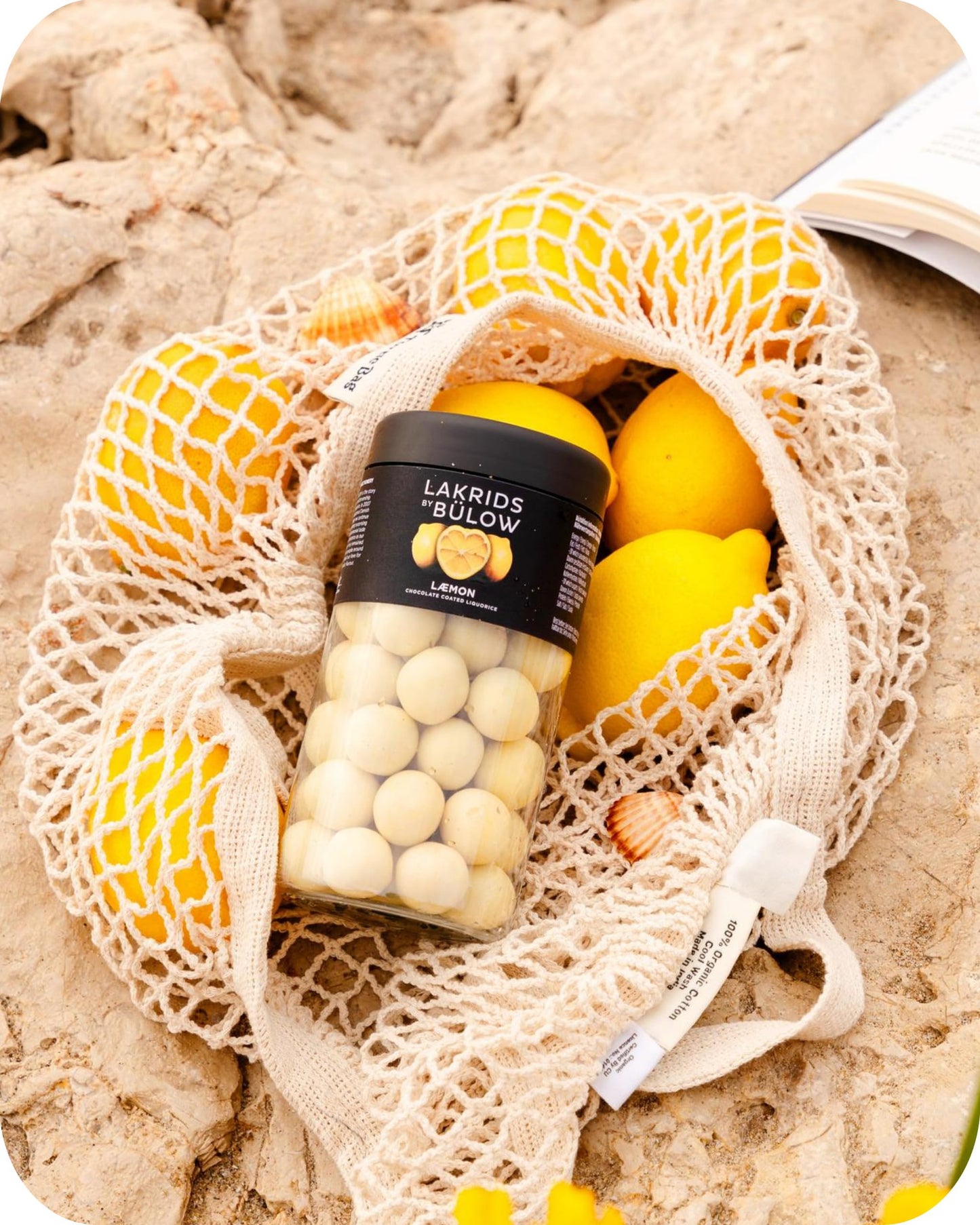LAKRIDS BY BÜLOW Chocolate Covered Gourmet Licorice, Lemon, 10.4 oz, Soft Licorice with White Chocolate and Vanilla