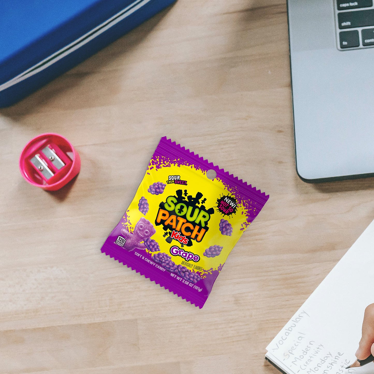 SOUR PATCH KIDS Grape Soft & Chewy Candy, Bulk Candy, 12 - 3.58 oz Bags
