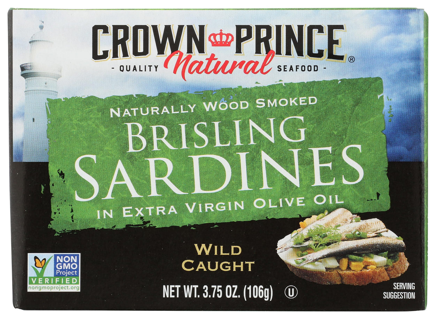 Crown Prince Brisling Sardines, In Olive Oil, 3.75 oz