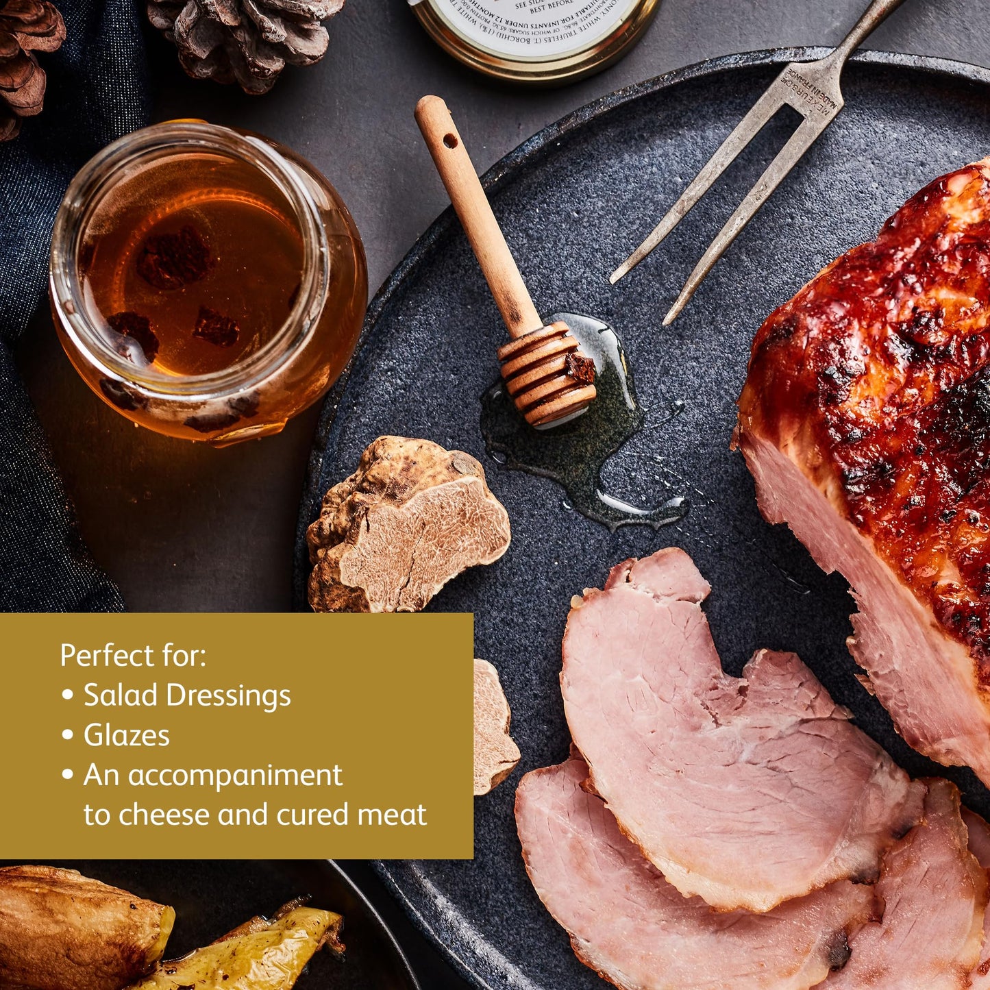 Trufflehunter - White Truffle Honey - Acacia Honey Condiment - 4.24 Oz