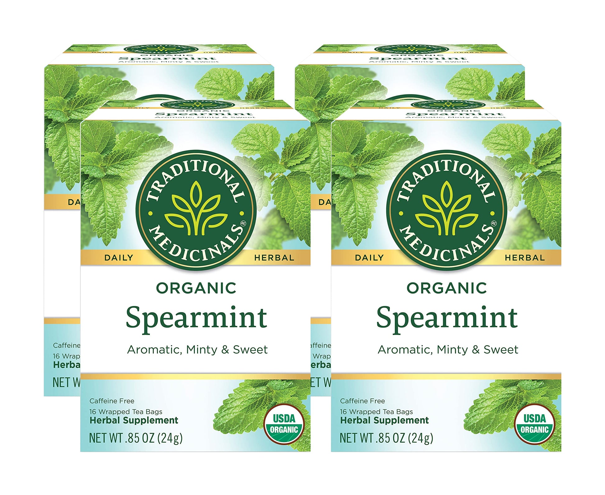 Organic Spearmint Tea, 16 Bags