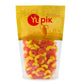 Yupik Gummy Sour Peach Rings, 2.2 lb (35.2 oz), Gluten-Free, Fruity Peach Flavor, Sugary Coating, Chewy Gummies, Fun Treat, Swee