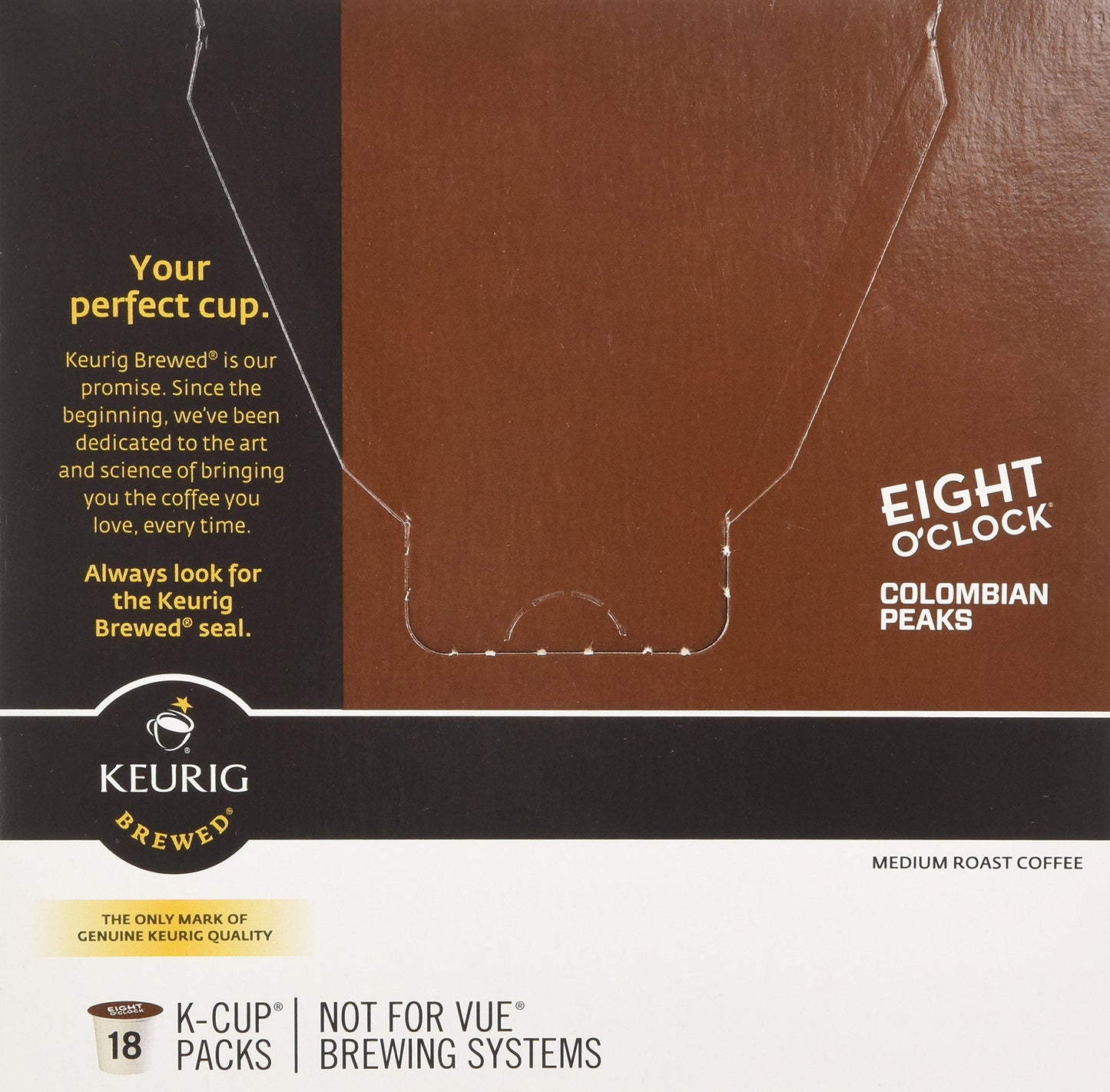 Eight O'Clock Colombian Peaks Medium Roast Coffee K-Cup Packs - 18 Ct