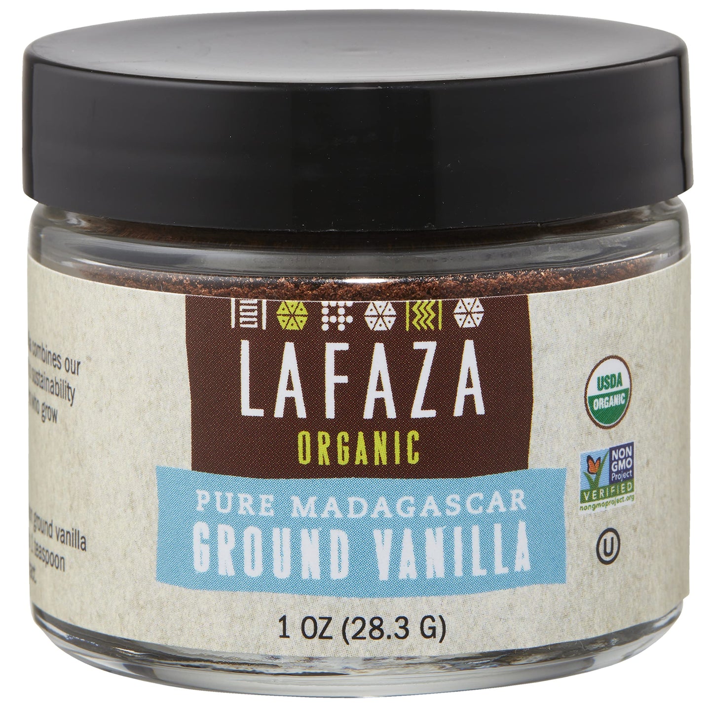 Lafaza Organic Madagascar Bourbon Pure Ground Vanilla Bean Powder, 1Oz