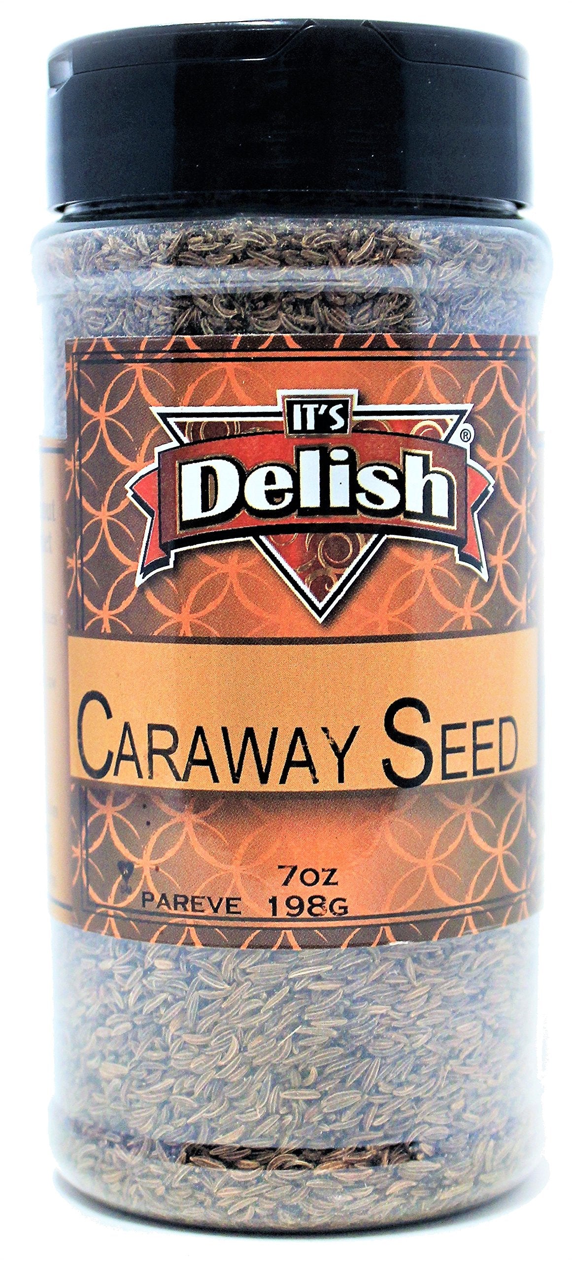 Gourmet Caraway Seeds By Its Delish, Medium Jar, 7 Oz