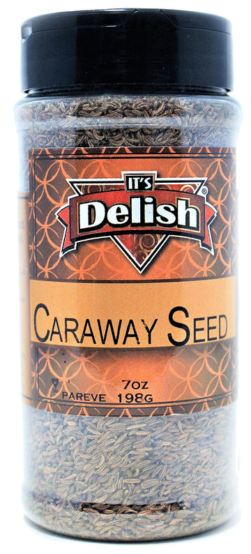 Gourmet Caraway Seeds By Its Delish, Medium Jar, 7 Oz