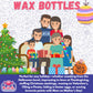Old-Fashioned Wax Bottle Candy - 1/2 Lbs Bulk Pack - 5 Fruity Flavors (Lemon  Blue Raspberry  Orange  Cherry  Green Apple) - Retro Candy Drinks for Parties  Kids  and Nostalgic 90s Buffet (Half Pound)