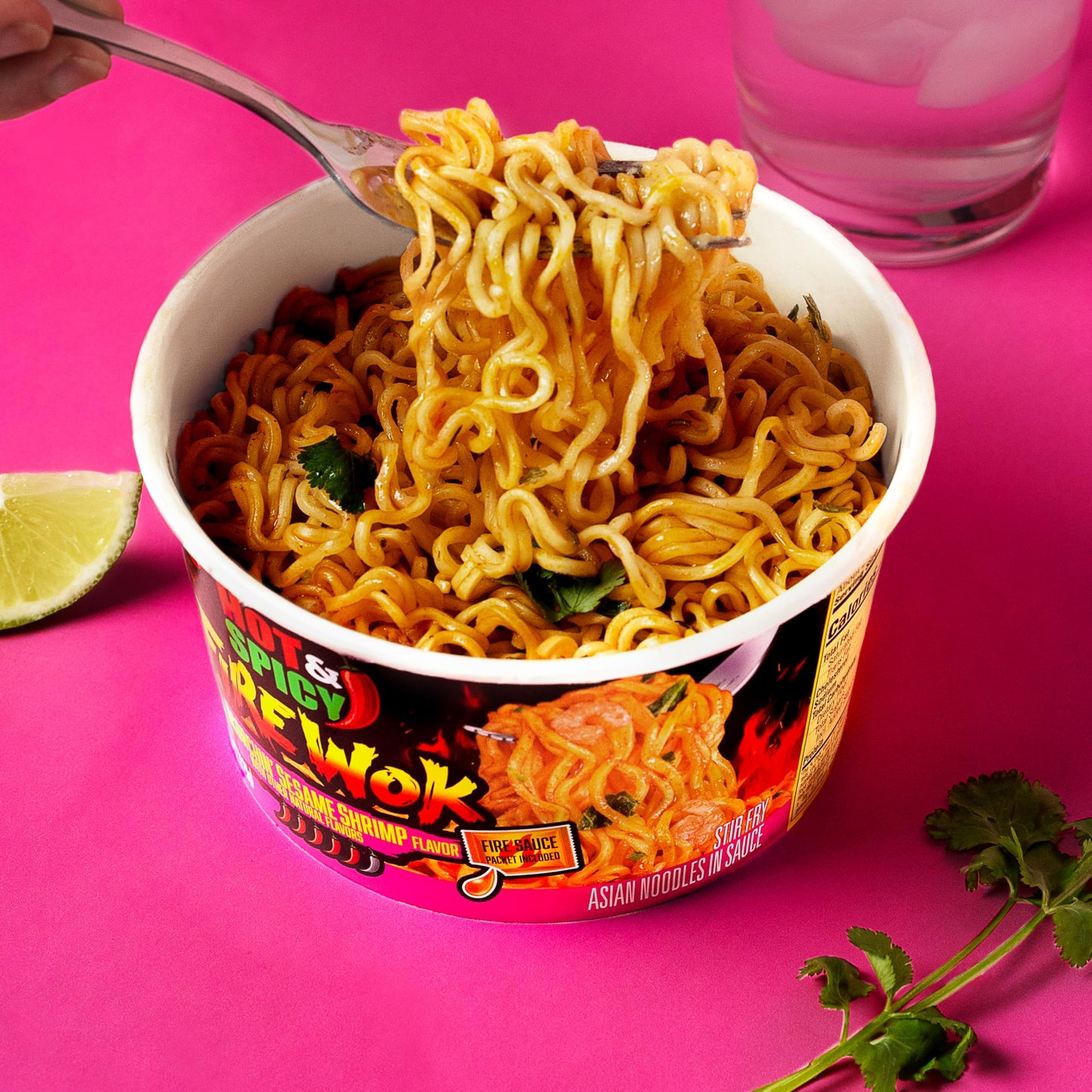 Nissin Hot & Spicy Fire Wok, Scorchin  Sesame Shrimp, 4.55 Ounce (Pack of 6)