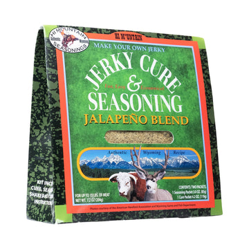Hi Mountain Jerky Seasoning and Cure Kit - Jalapeno Blend, 7.2 oz, Creates Homemade Beef Jerky for Beef, Deer, Elk & Venison