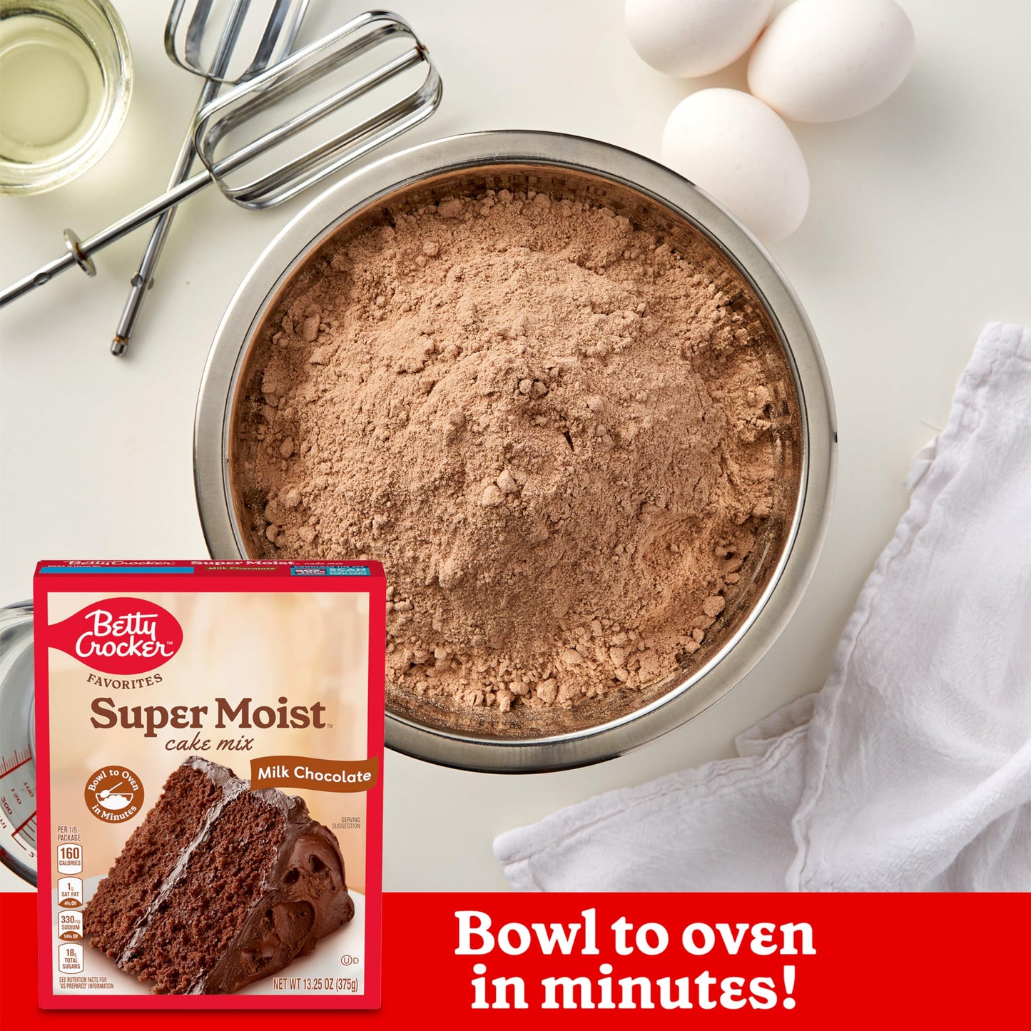 Betty Crocker Favorites Super Moist Milk Chocolate Cake Mix, 13.25 oz. (Pack of 12)