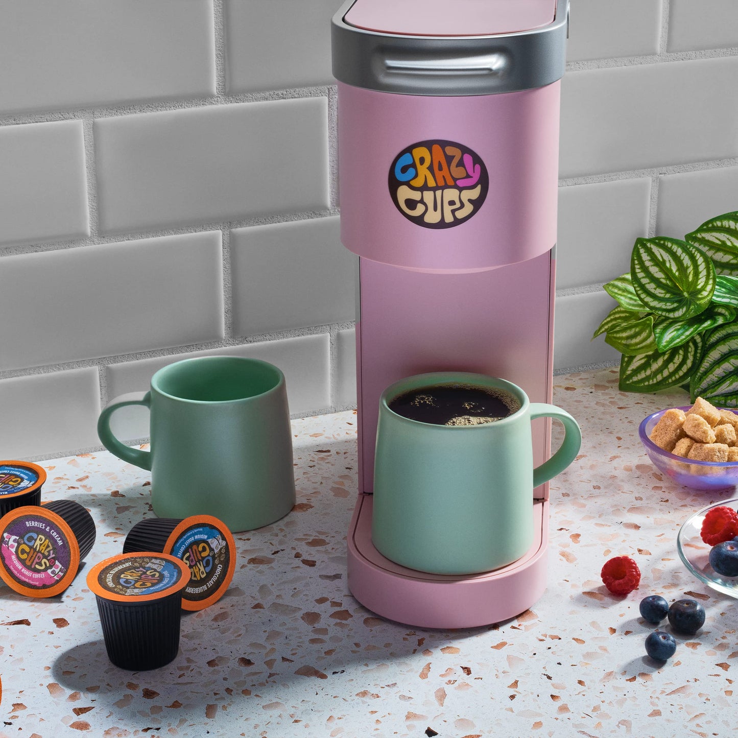 Crazy Cups Blueberry Coffee Pods Variety Pack  Magic Berries Flavored Coffee  Single Serve Recyclable Pods Compatible With Keurig K Cup malt-inspired  24 Count
