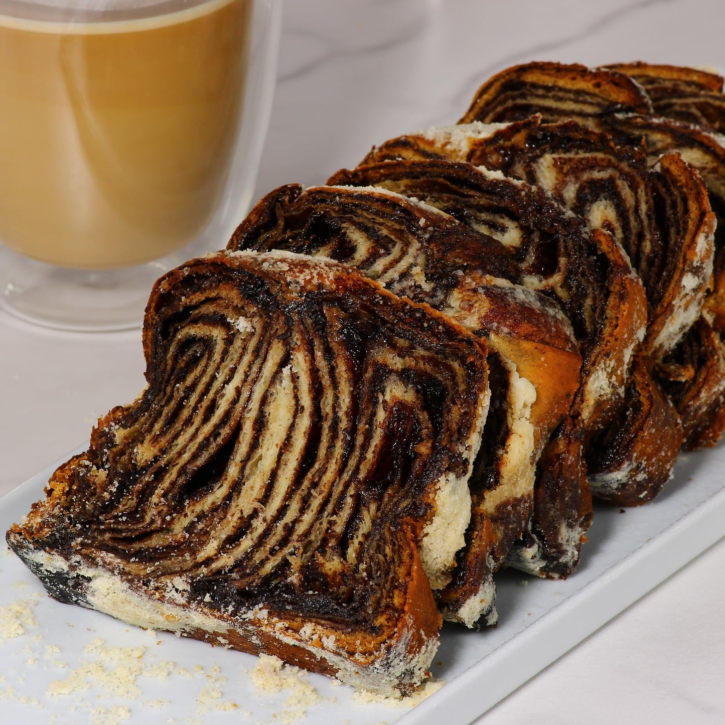 Chocolate Babka Bread | Hungarian Chocolate Babka Cake | Chocolate Cake | Baked Fresh Daily | Kosher, Dairy Free & Nut Free | 16