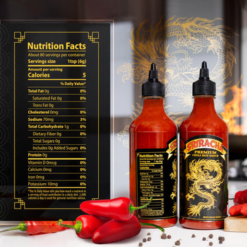 Underwood Ranches Dragon Sriracha Sauce - Hot Sauce, 17 oz (3 Pack) - Perfect for Spicing Up Any Dish!