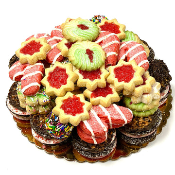 Best Cookies - 3 lb. Gourmet Christmas Cookies Platter with 75+ Large Cookies, Christmas Gift Baskets, Christmas Basket of Assor