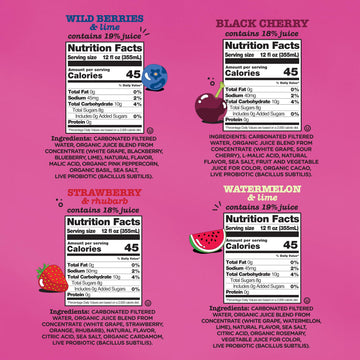 Culture Pop Soda Jazzy & Juicy Variety Pack, Probiotic Low Sugar, Non-GMO, Gluten-Free, 12 Fl Oz (Pack of 12)