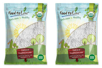 Food to Live Organic Potato Starch, 16 Pounds - Unmodified Powder, Non-GMO, Pure Flour, Kosher, Vegan, Bulk, Great for Cooking, 