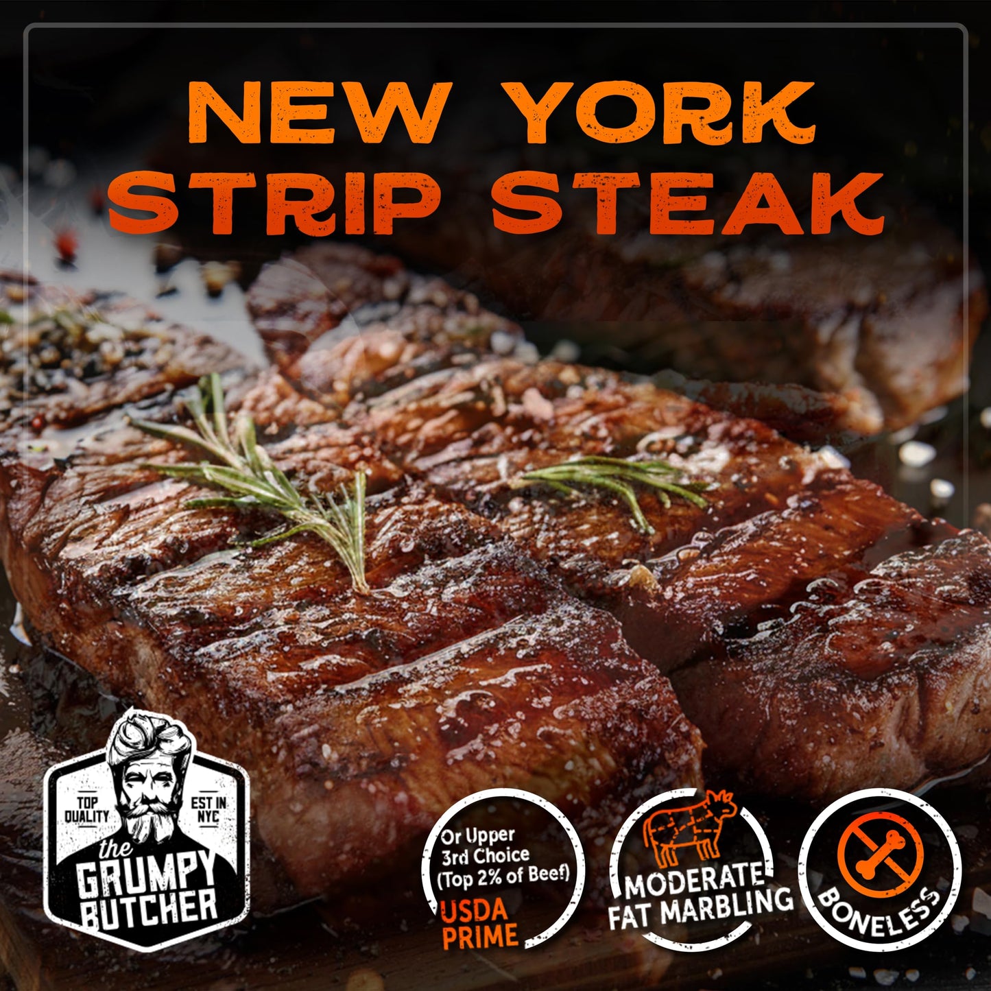 Dens Hot Dogs Gspirit-inspired flavorpy Butcher NY Strip Steaks - 16 Pack, 10 oz Each - Prime Quality Beef for Gift Baskets