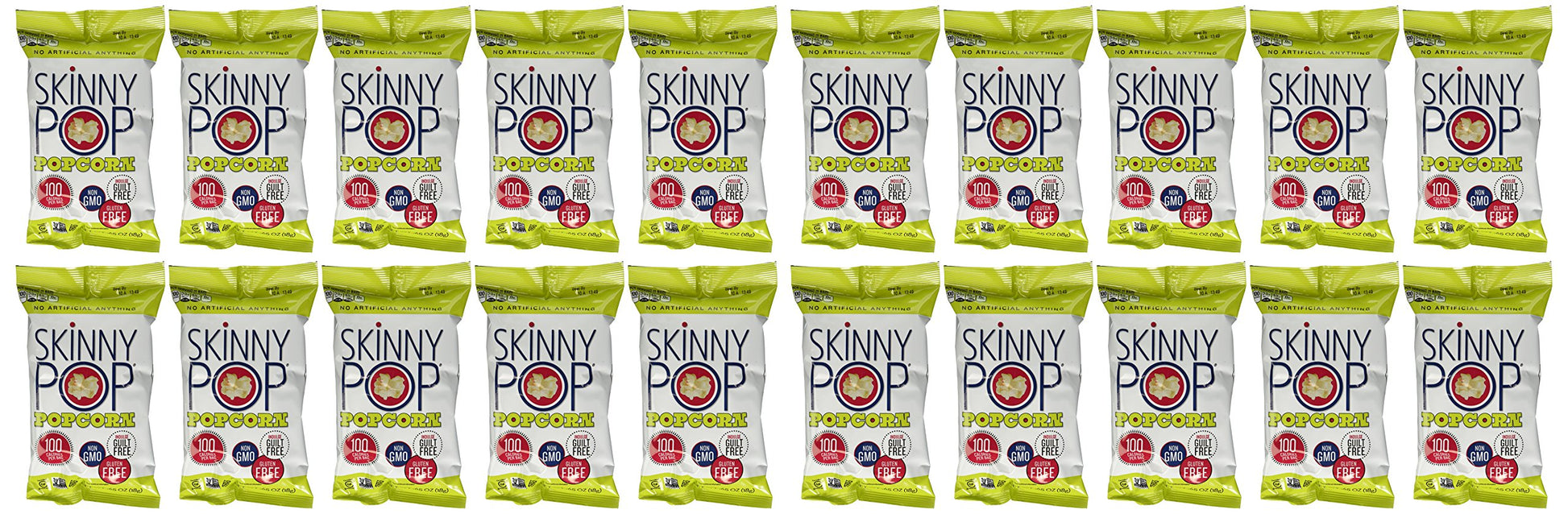 Skinny Pop Popcorn, 100 Calorie Bags.65 Oz (Pack Of 20)