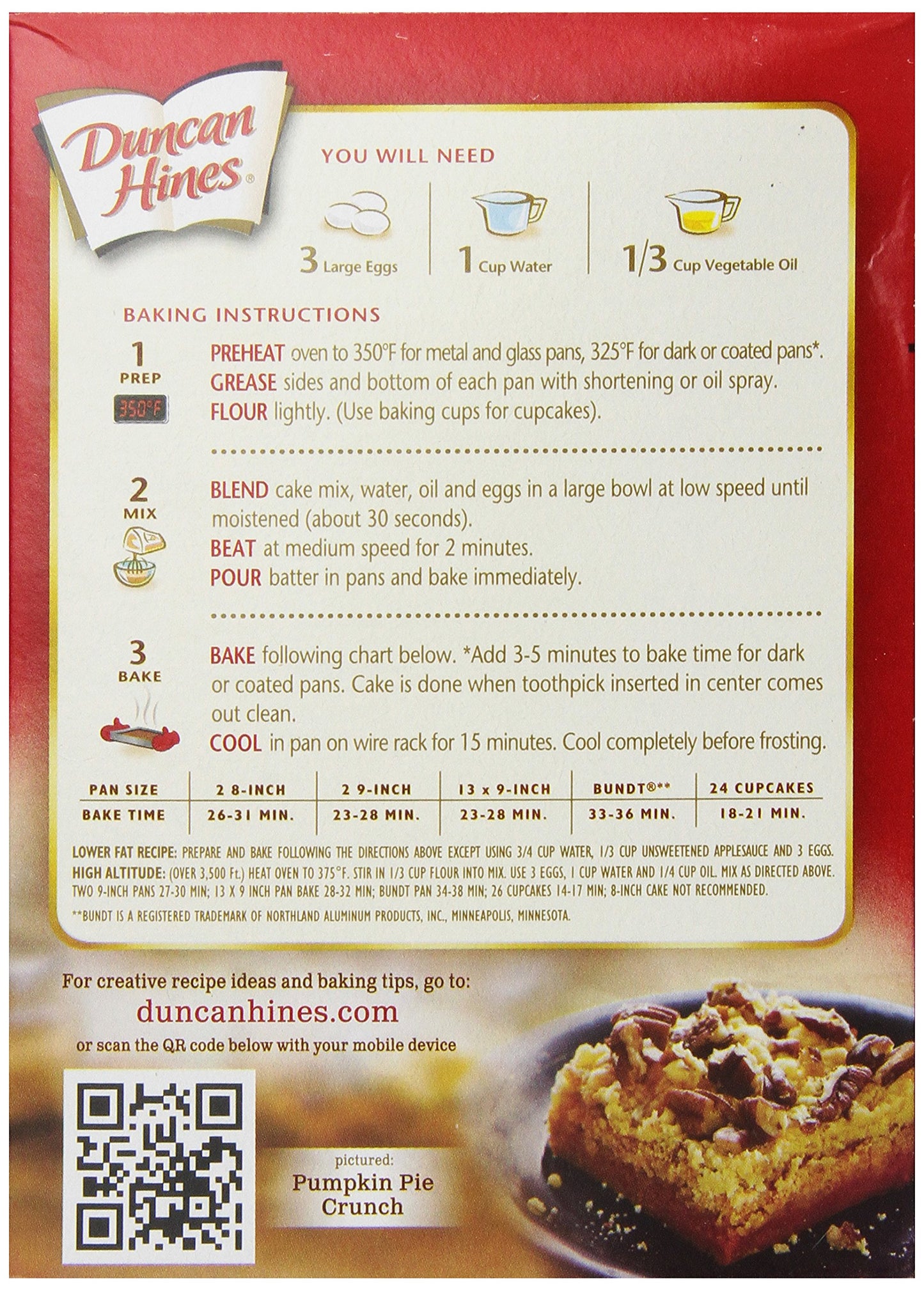 Duncan Hines Classic Yellow Cake Mix