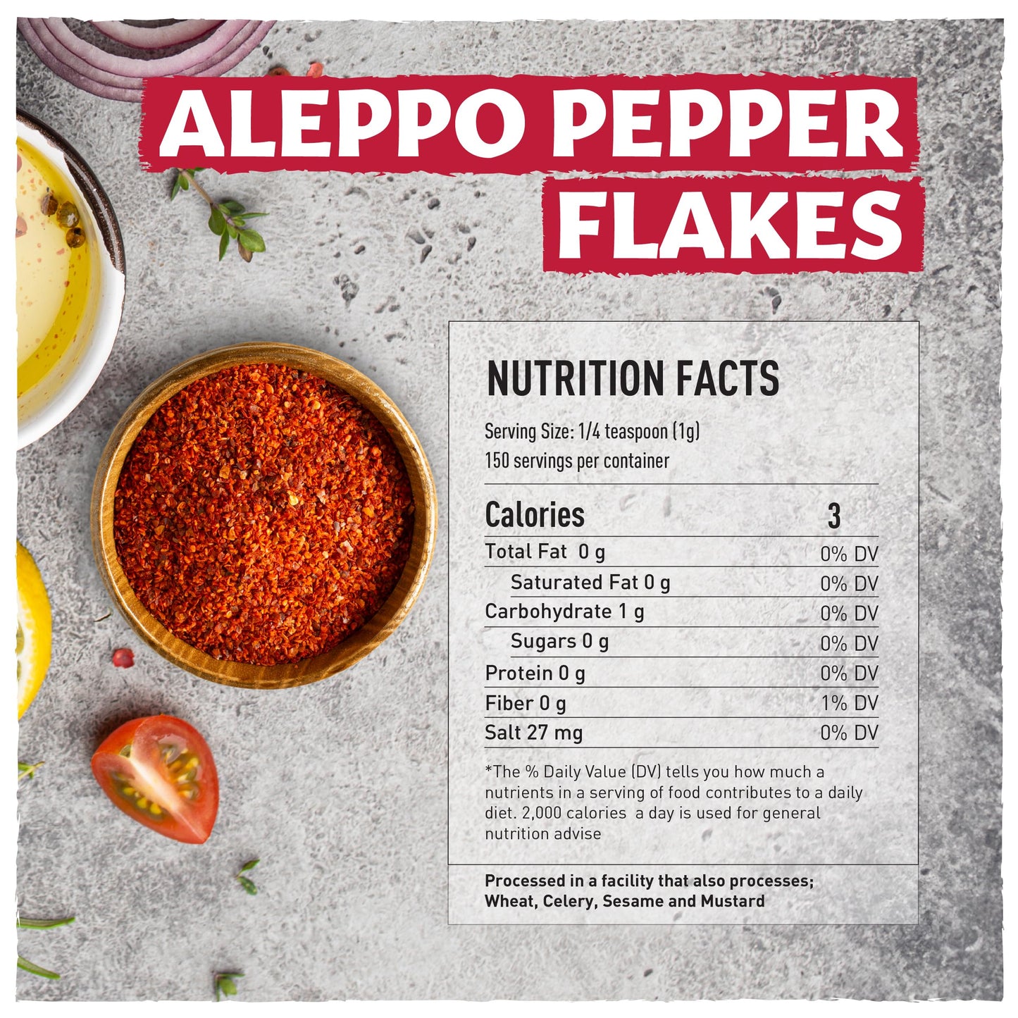 Eastanbul Aleppo Pepper Flakes 5.3oz Pure Aleppo Pepper Ground from Turkey, Pul Biber for Mediterranean & Middle Eastern Dishes,