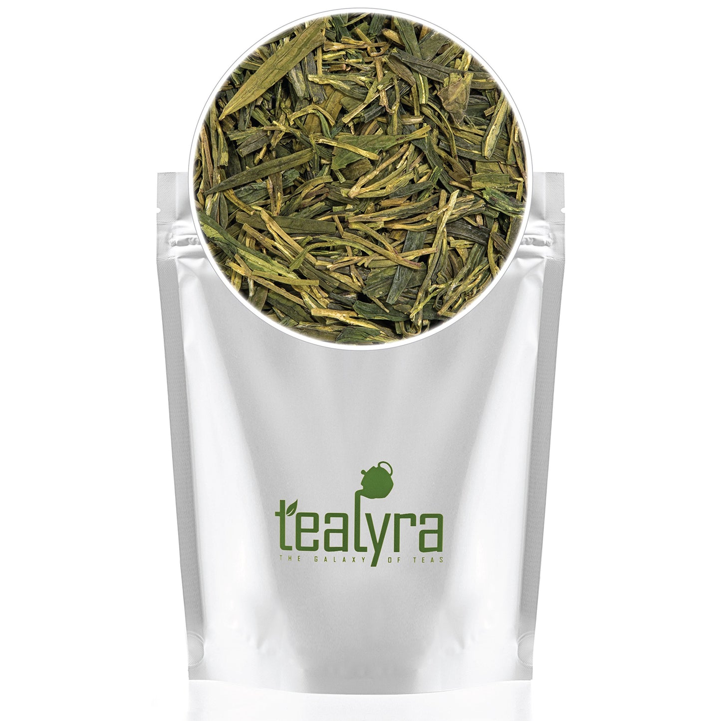 Tealyra Premium Dragon Well Green Tea - First Grade Loose Leaf - 4 Ounce