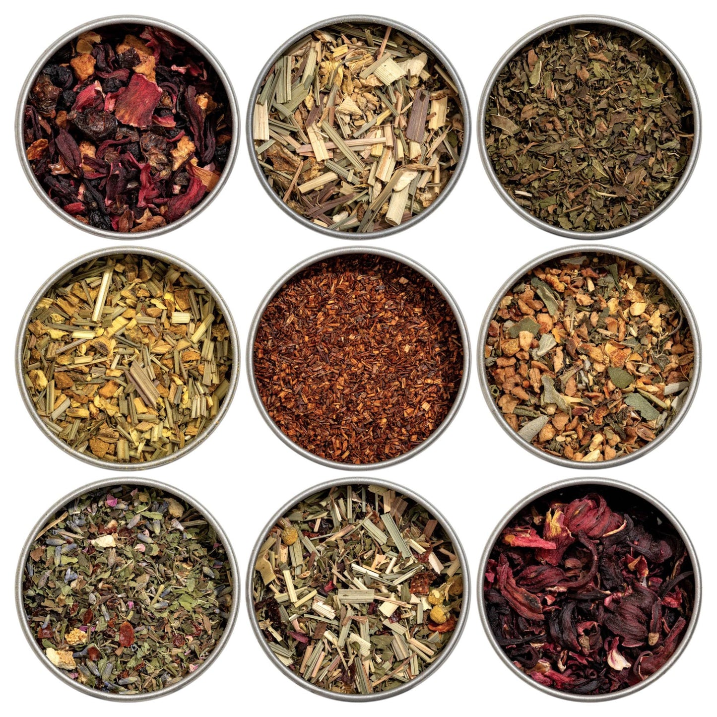 Heavenly Tea Leaves Organic Herbal Tea Sampler Set, 9 Assorted Caffeine-Free Tisanes, USDA Organic, 90 Cups