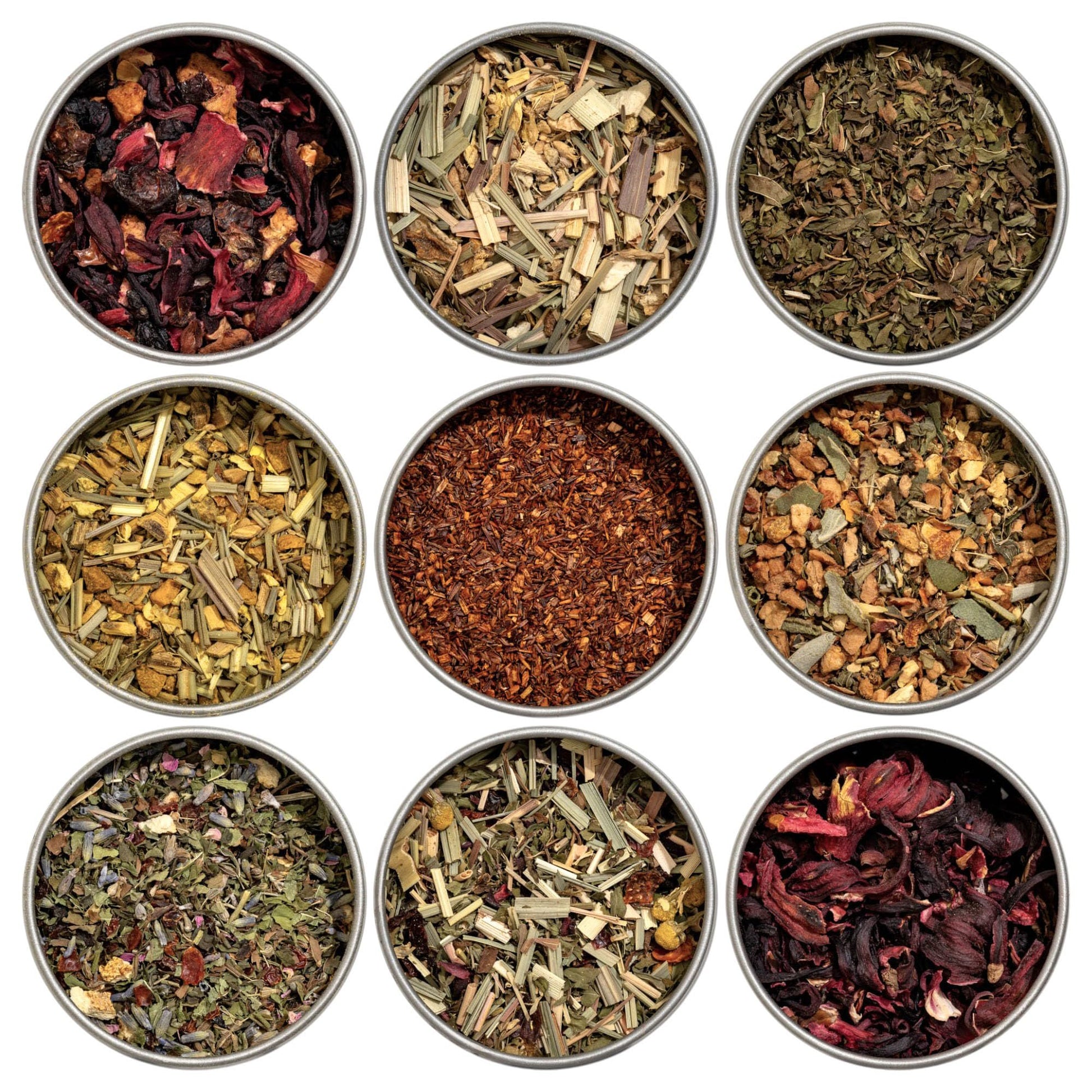 Heavenly Tea Leaves Organic Herbal Tea Sampler Set, 9 Assorted Caffeine-Free Tisanes, USDA Organic, 90 Cups